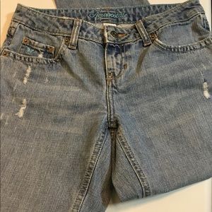 Aeropostale Distressed Jeans Size 1/2 EUC